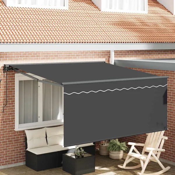 Auvent Rétractable Anthracite 300 x 250 cm