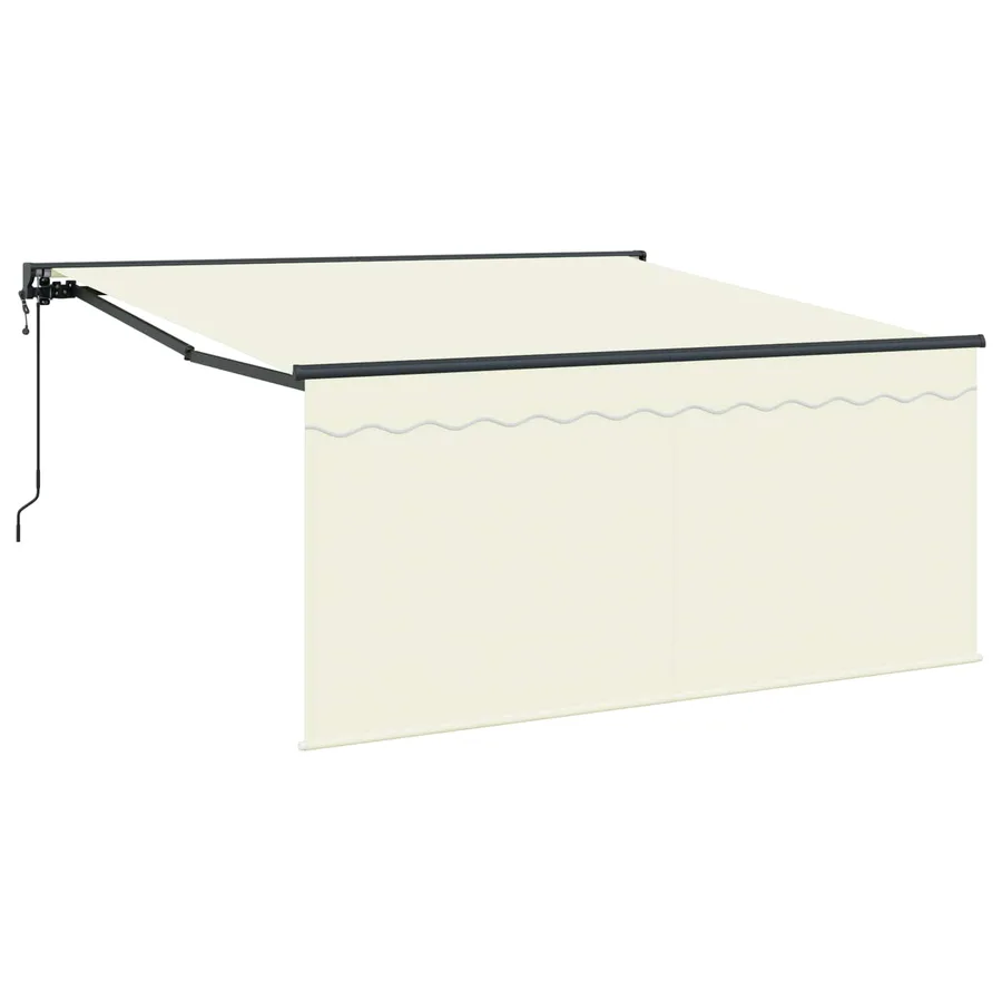 Auvent Rétractable Crème 300 x 250 cm Polyester et Aluminium - 2