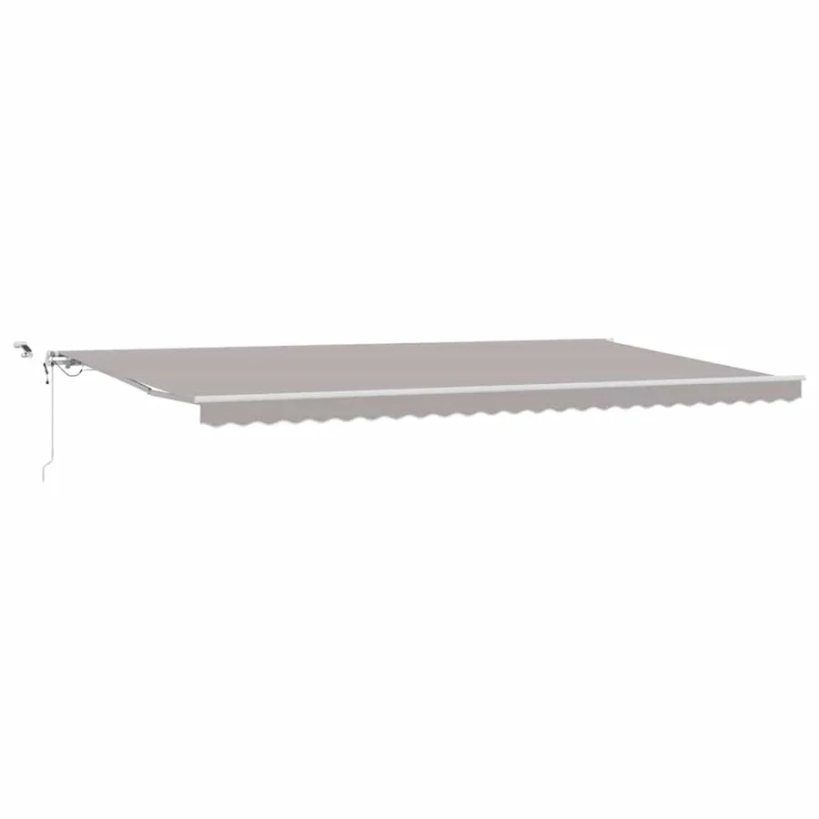 Auvent rétractable Gris clair 600 × 300 cm Polyester - 2