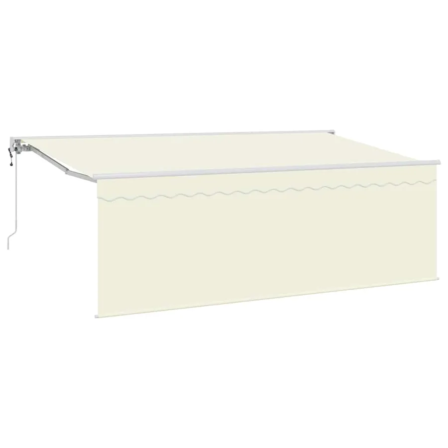 Auvent Rétractable Crème 350 x 200 cm Polyester et Aluminium - 2