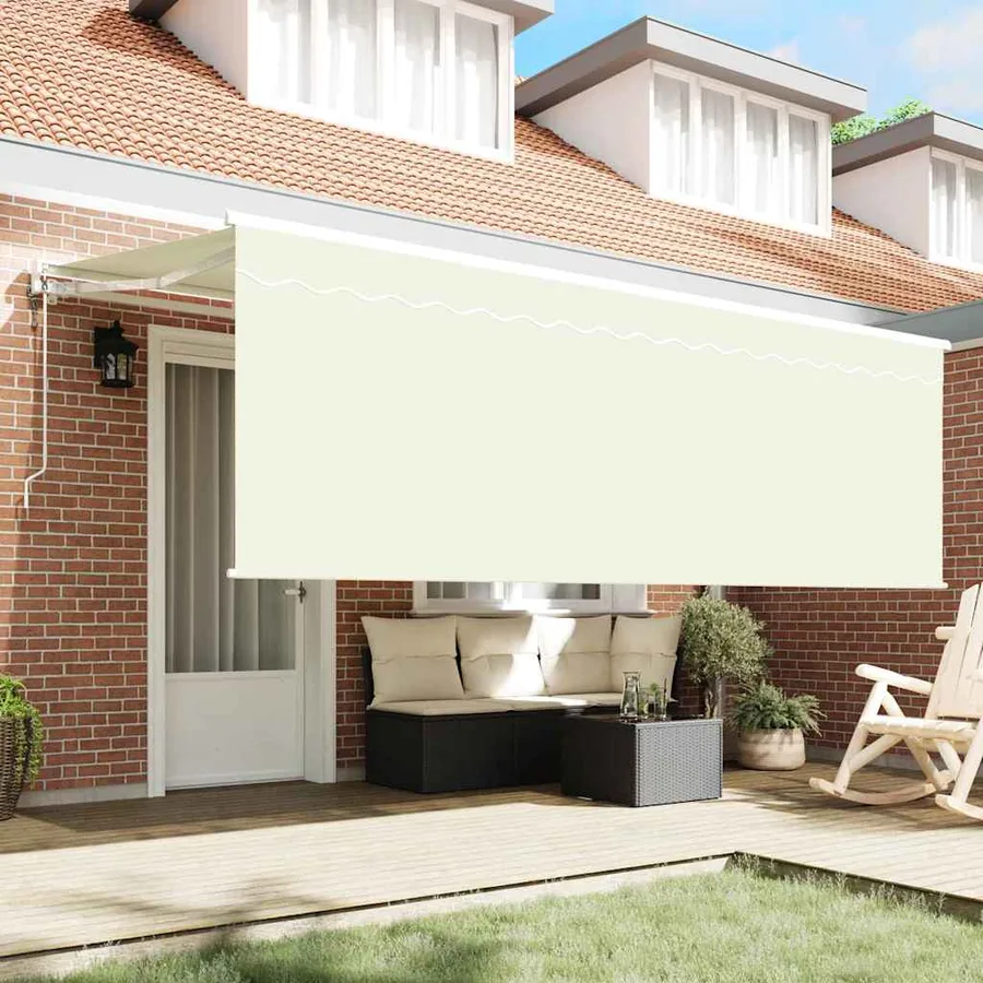 Auvent Rétractable Crème 350 x 200 cm Polyester et Aluminium - 3