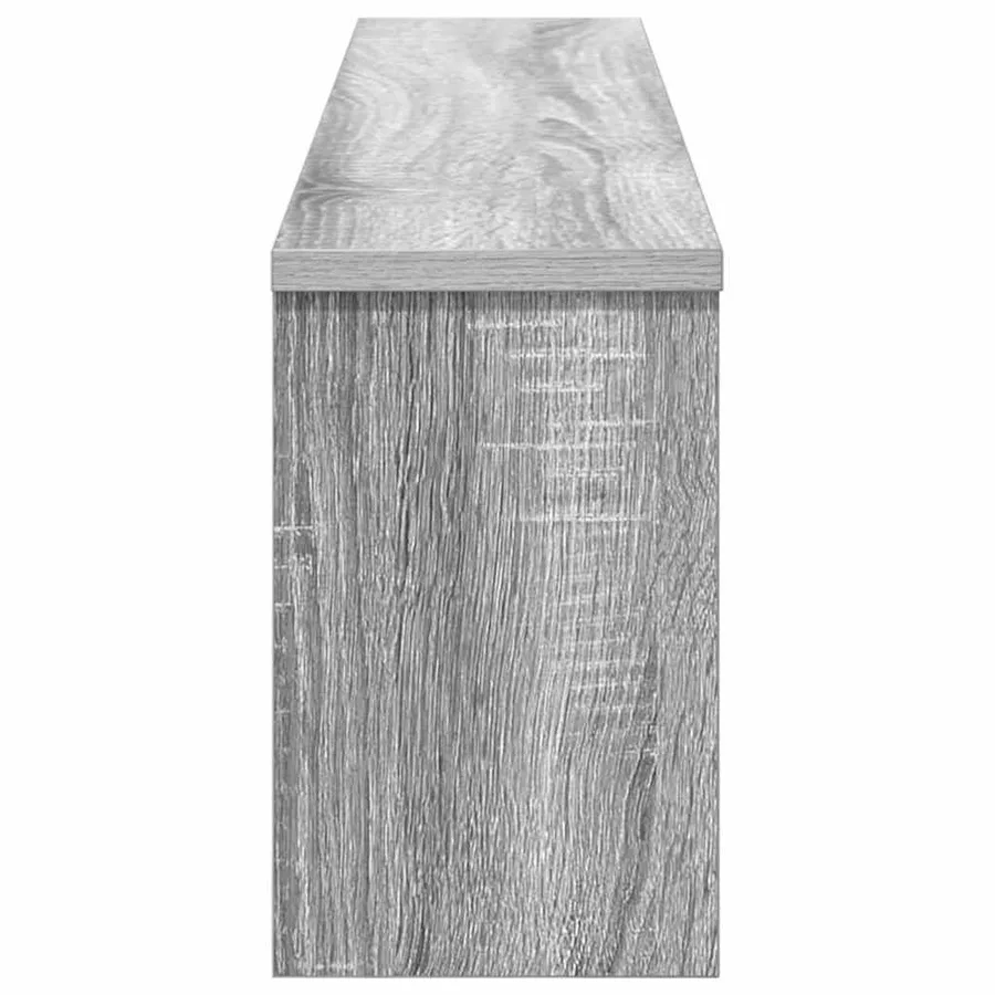 Porte-manteau mural avec étagère Gris Sonoma 100 x 16 x 26 cm - 6