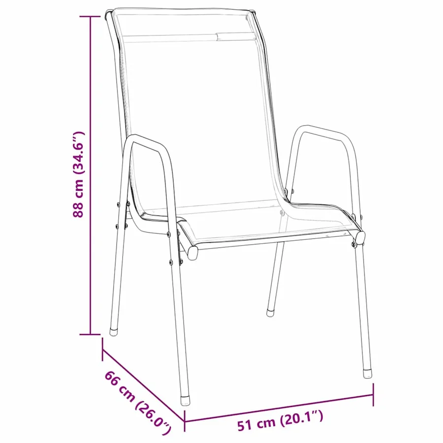 Ensemble de salle à manger pour jardin 9 pcs Noir - 10