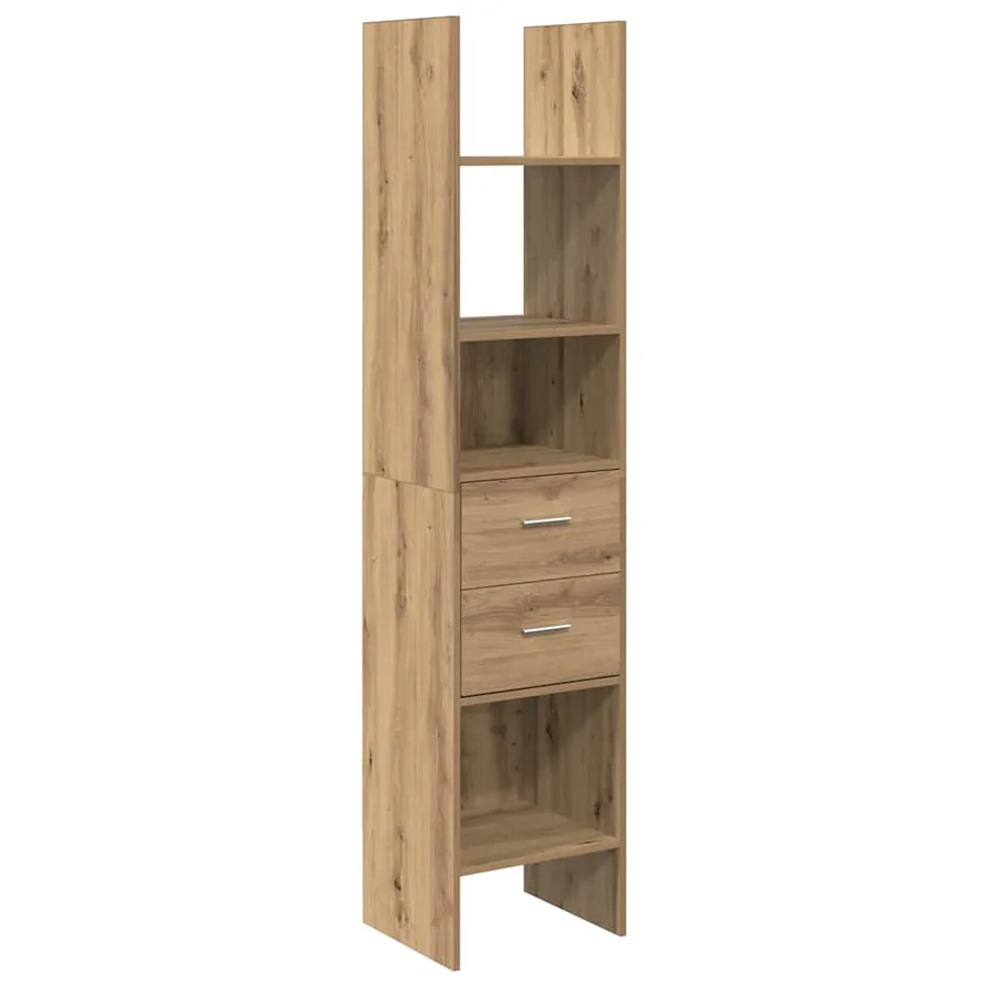 Bibliothèque 2 niveaux 40 x 35 x 180 cm Bois d'ingénierie - 2