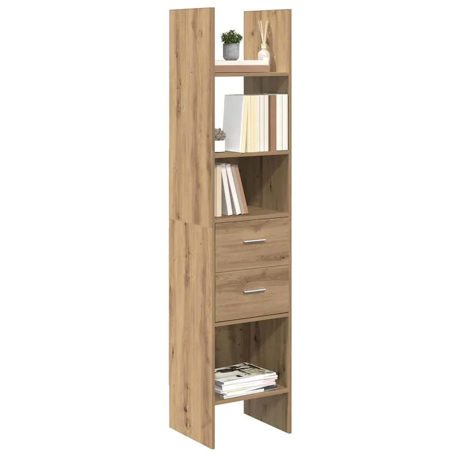 Bibliothèque 2 niveaux 40 x 35 x 180 cm Bois d'ingénierie - 3