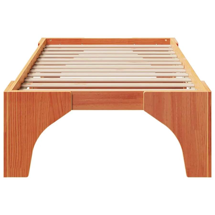 Cadre de lit Marron 80 x 200 cm Pin massif - 5