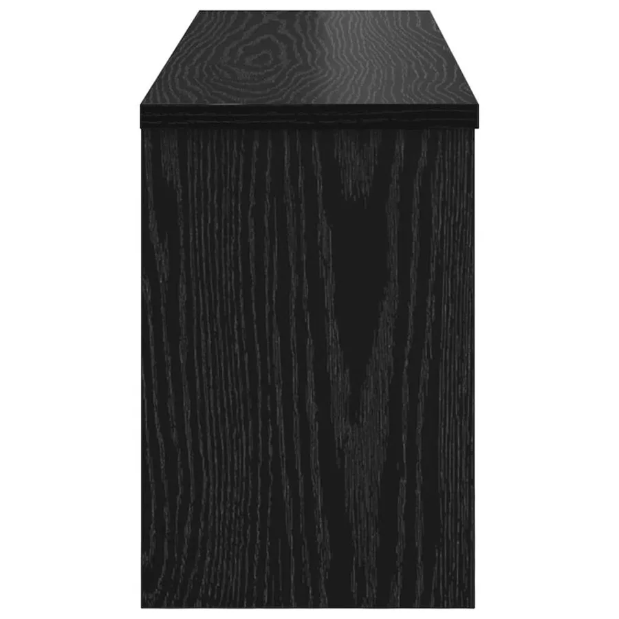 Porte-manteau mural avec étagère Chêne noir 80 x 20 x 30 cm - 7