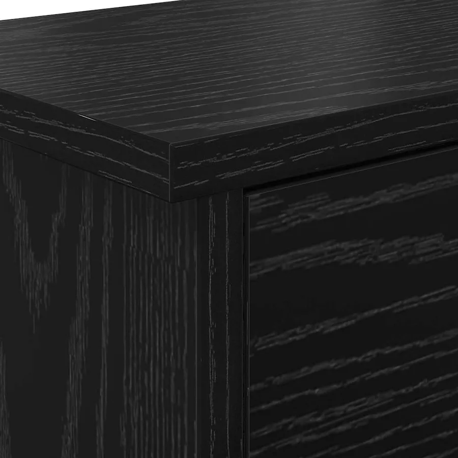 Porte-manteau mural avec étagère Chêne noir 80 x 20 x 30 cm - 9