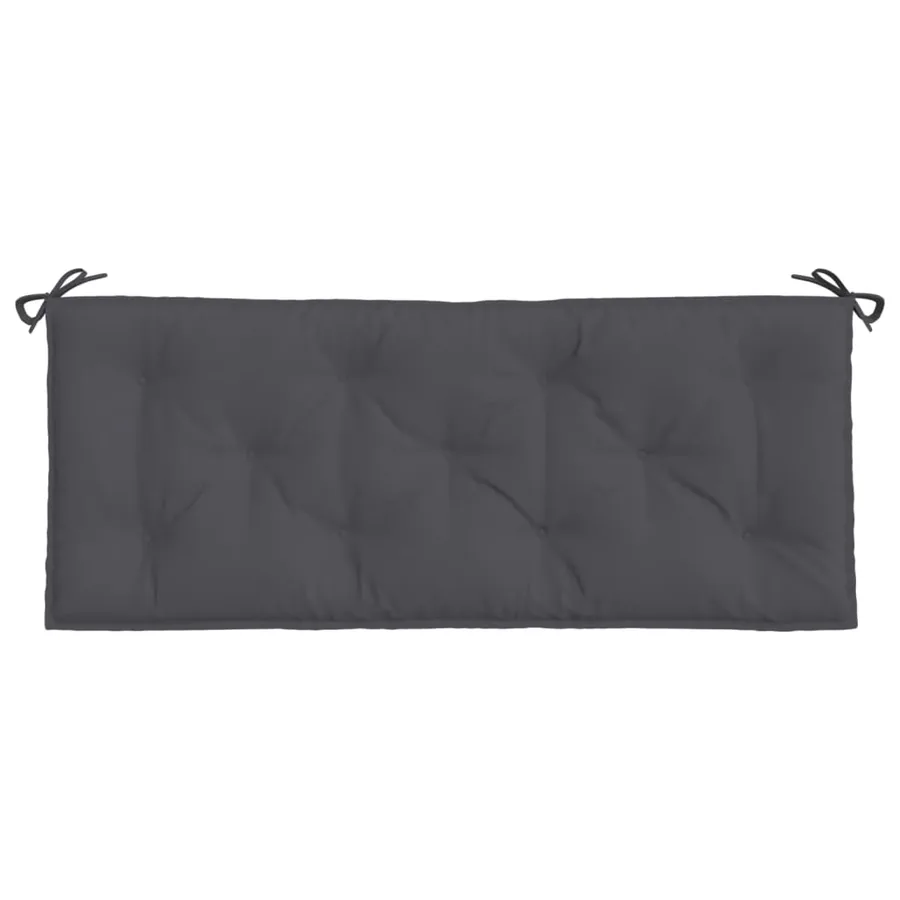 Coussin de banc de jardin anthracite 120x50x7 cm tissu oxford - 4