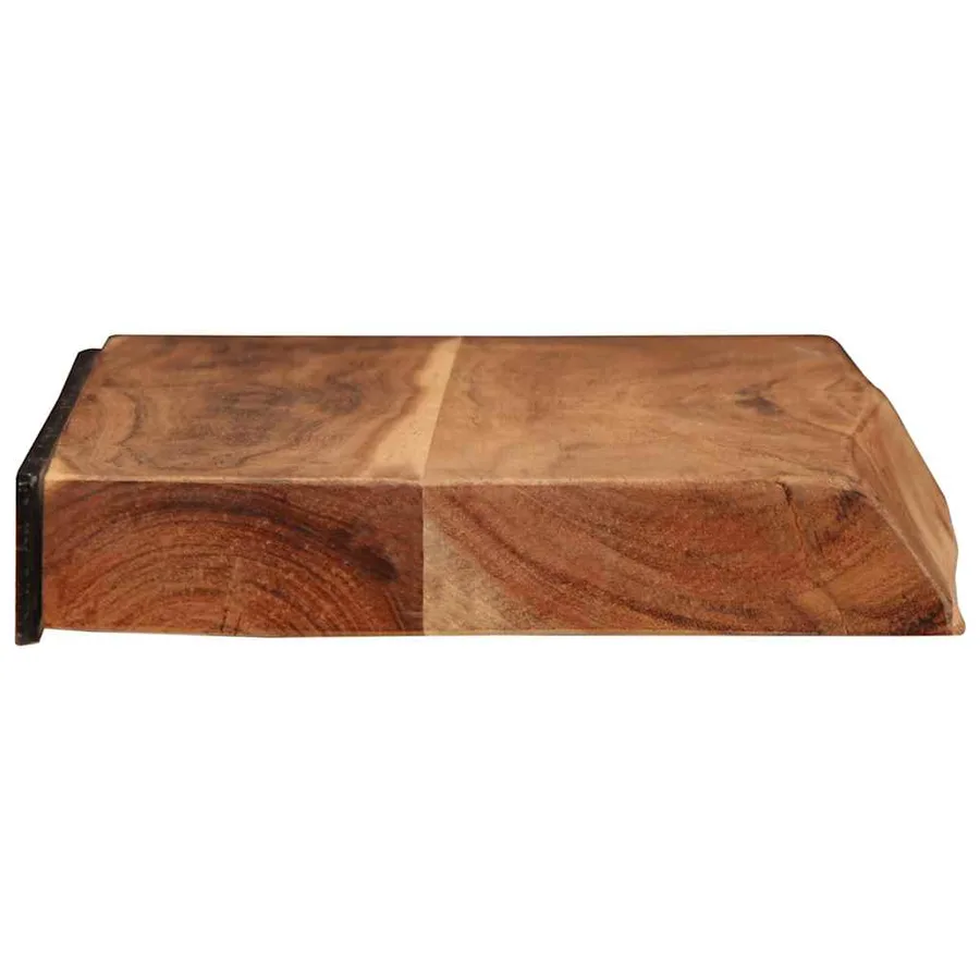 Étagères murales 2 pcs 60x20x3,5 cm bois massif d'acacia - 4