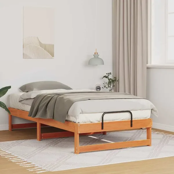 Cadre de lit Marron 90 x 200 cm Pin massif