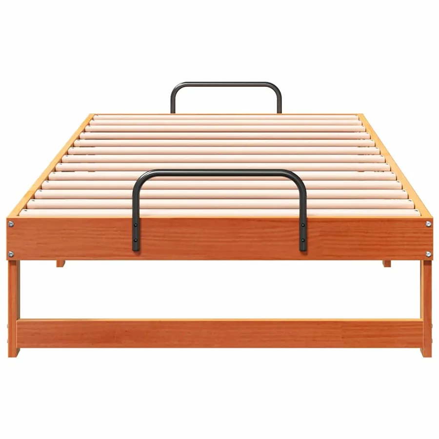 Cadre de lit Marron 90 x 200 cm Pin massif - 5