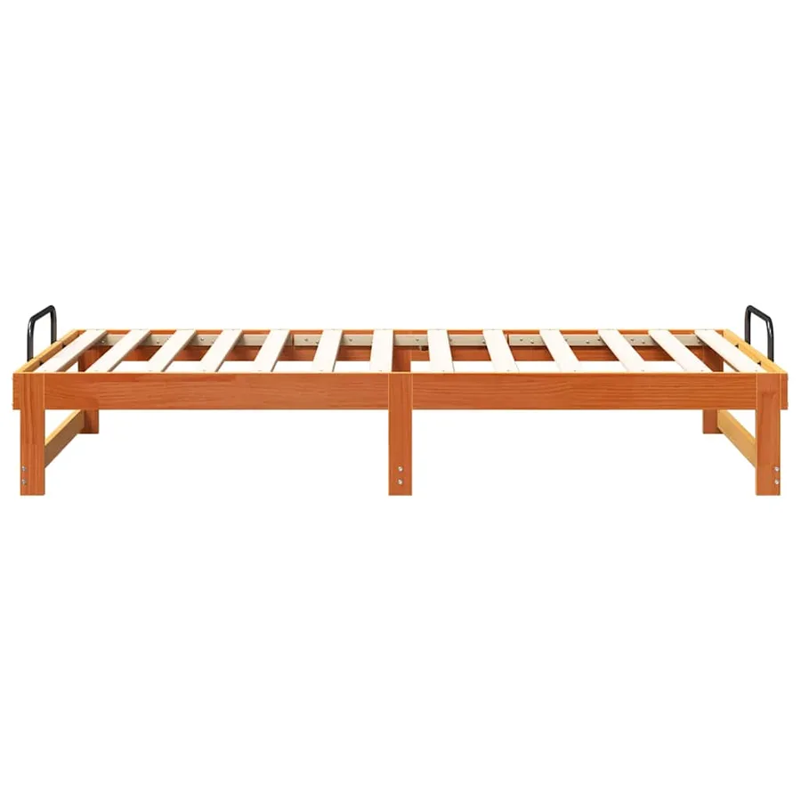 Cadre de lit Marron 90 x 200 cm Pin massif - 6