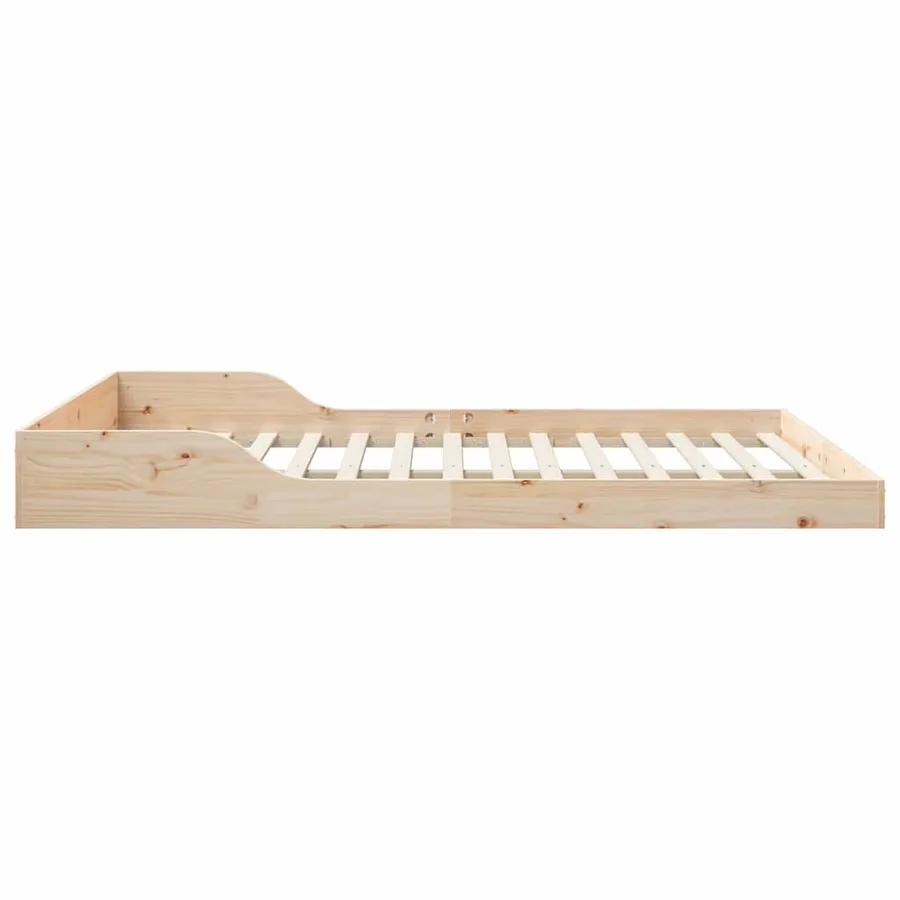 Cadre de lit Marron 140 x 210 cm Pin massif - 6