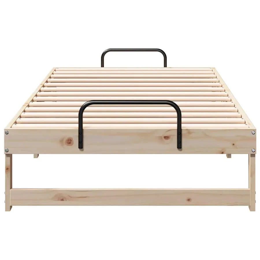 Cadre de lit Marron 90 x 200 cm Pin massif - 5