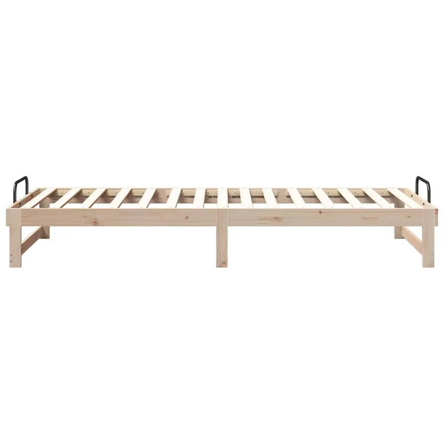 Cadre de lit Marron 80 x 220 cm Pin massif - 6