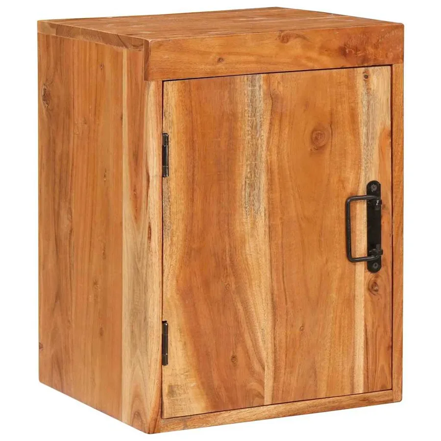 Table de chevet 2 pcs Marron Bois d'acacia massif - 3