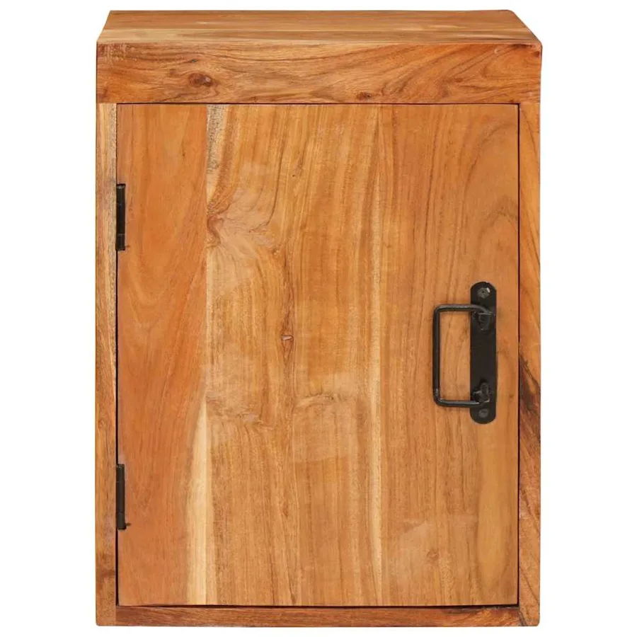 Table de chevet 2 pcs Marron Bois d'acacia massif - 6
