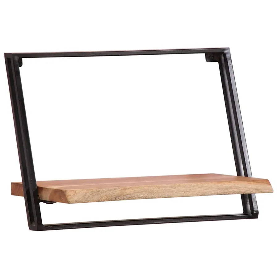 Étagères murales 5 pcs en bois massif d'acacia - 5