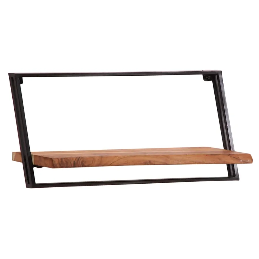 Étagères murales 5 pcs en bois massif d'acacia - 6
