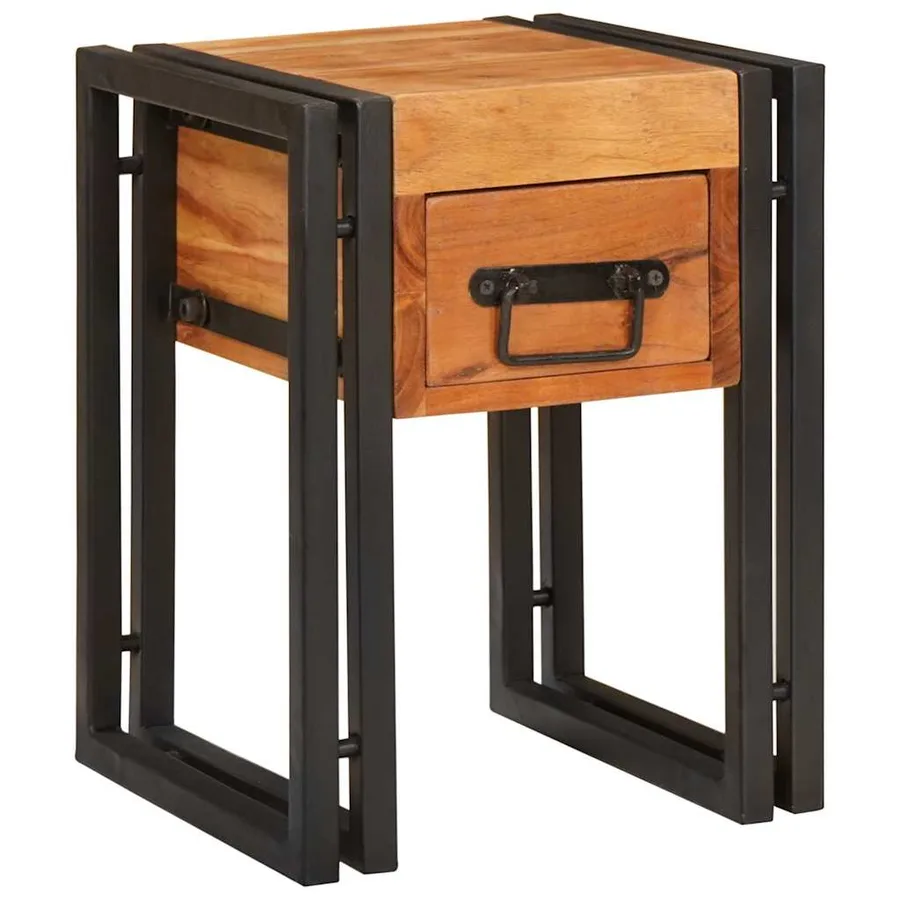 Table d'appoint 30 x 30 x 40 cm Bois d'Acacia Massif - 3