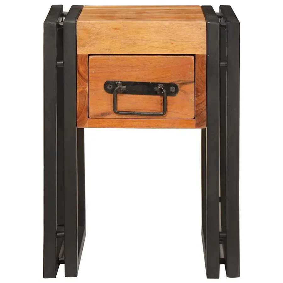 Table d'appoint 30 x 30 x 40 cm Bois d'Acacia Massif - 5