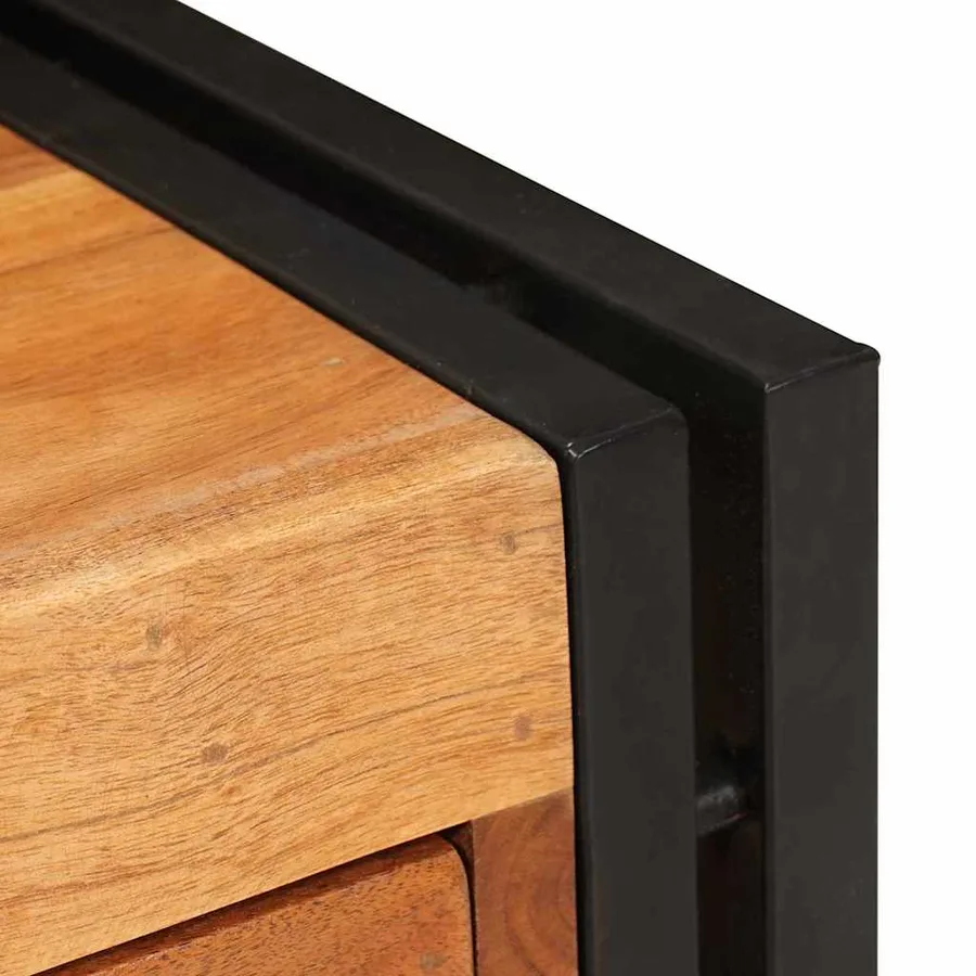 Table d'appoint 30 x 30 x 40 cm Bois d'Acacia Massif - 8