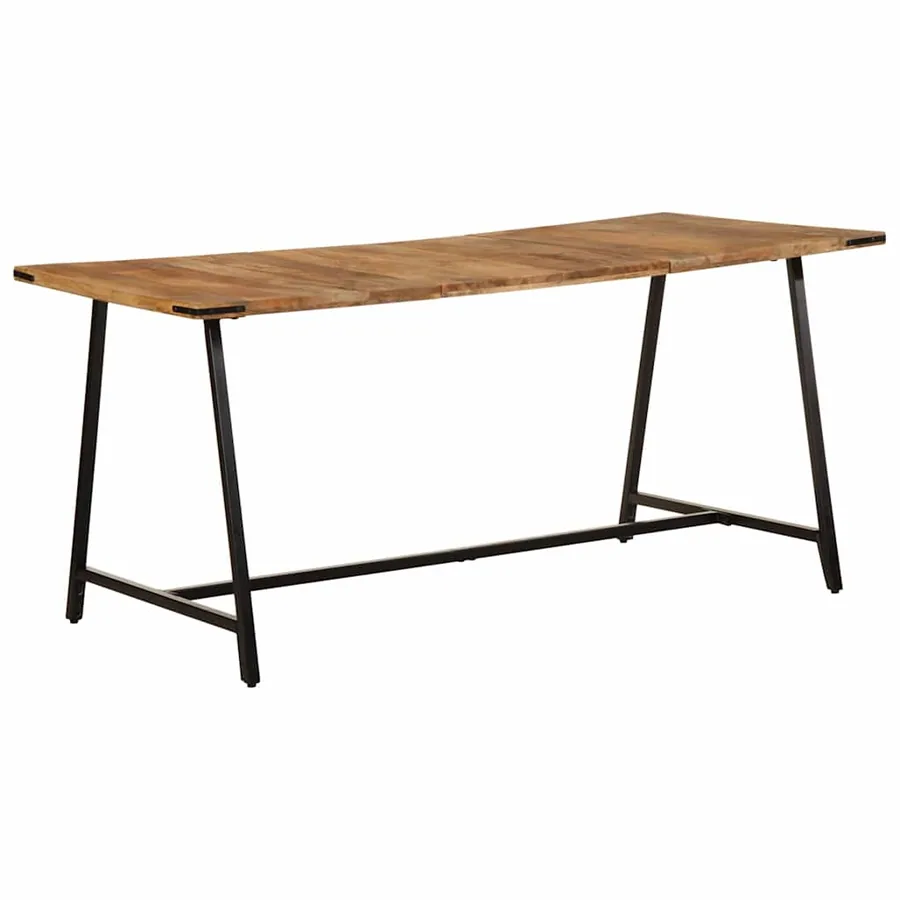 Table à manger 160x80x75 cm bois de manguier massif
