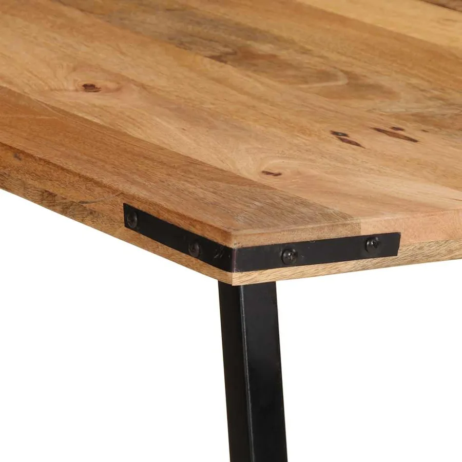 Table à manger 200x100x75 cm bois de manguier massif - 5