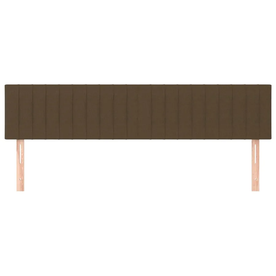 Headboards Dark Brown 200 x 5 x 78/88 cm Fabric - 3