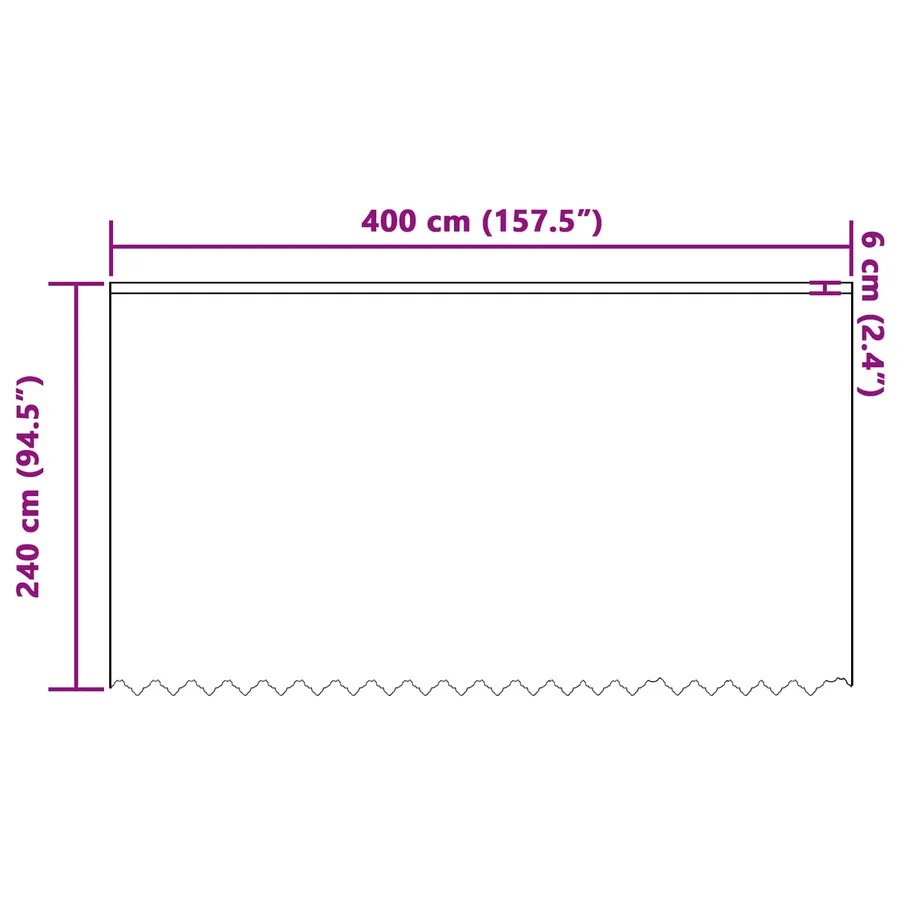 Rideau en Dentelle Floral Blanc 240 x 400 cm Polyester - 8