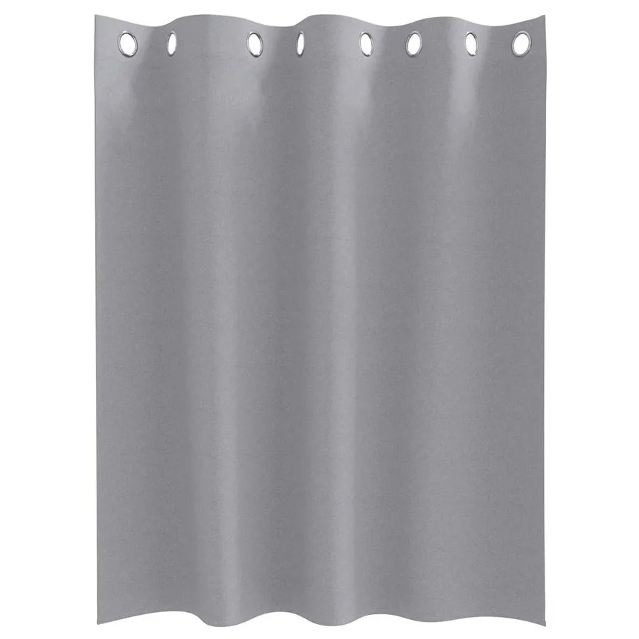 Rideaux occultants avec anneaux 2 pcs Gris clair 140 x 140 cm - 4