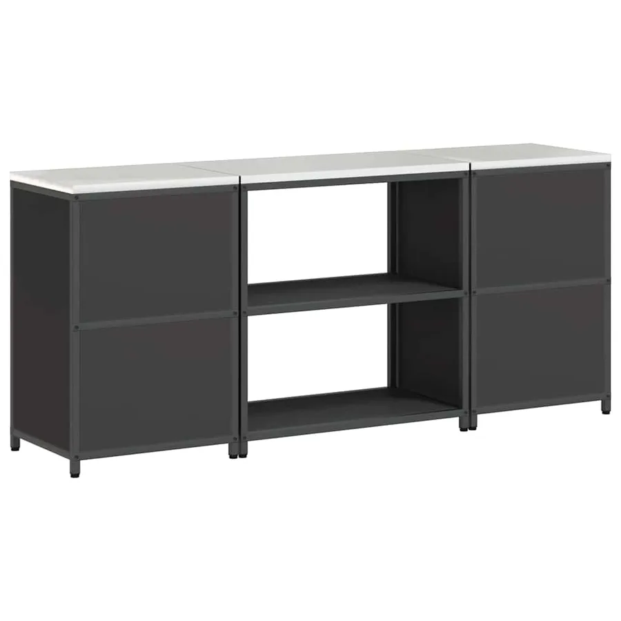 Ensemble de rangement cuisine HATTEM 3 pcs Noir - 12