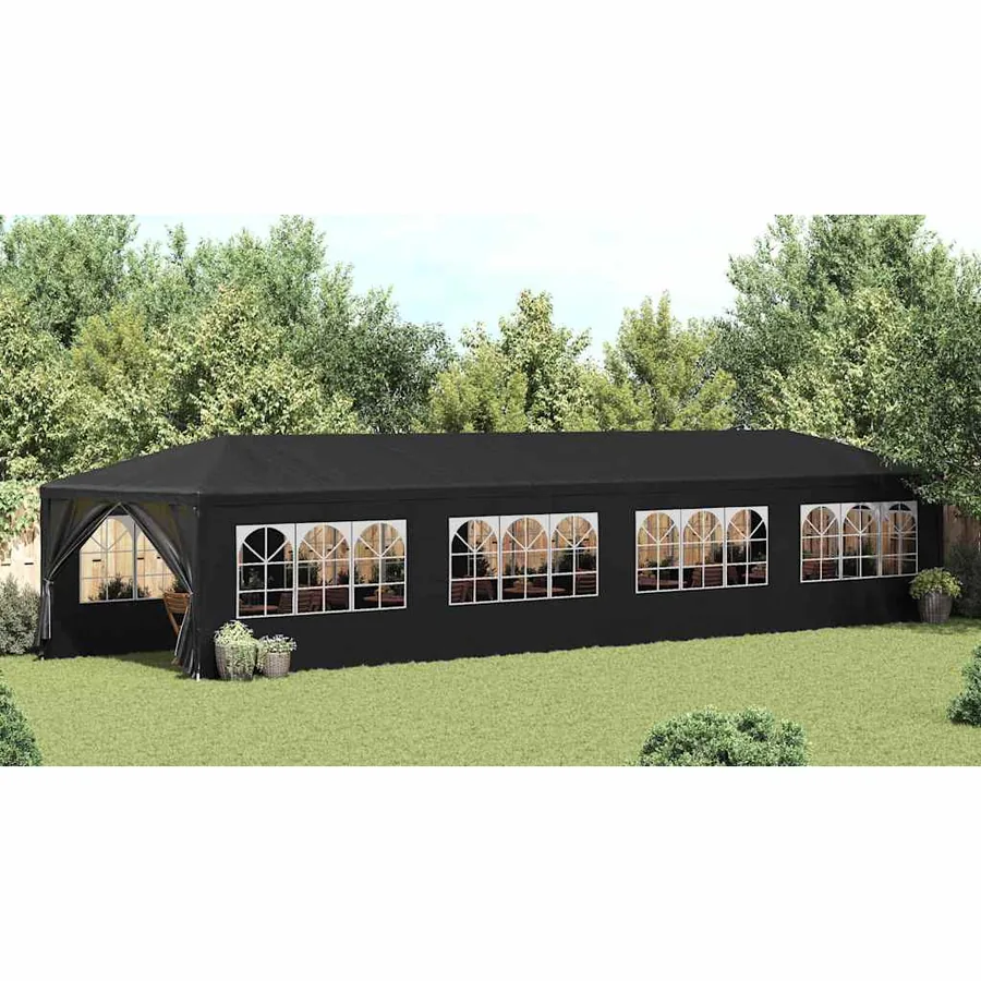 Tente de réception 3x12 m anthracite