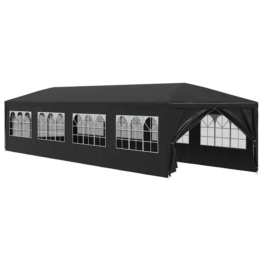 Tente de réception 3x12 m anthracite - 2