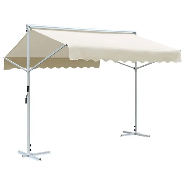 Auvent sur pied 3x3 m Crème