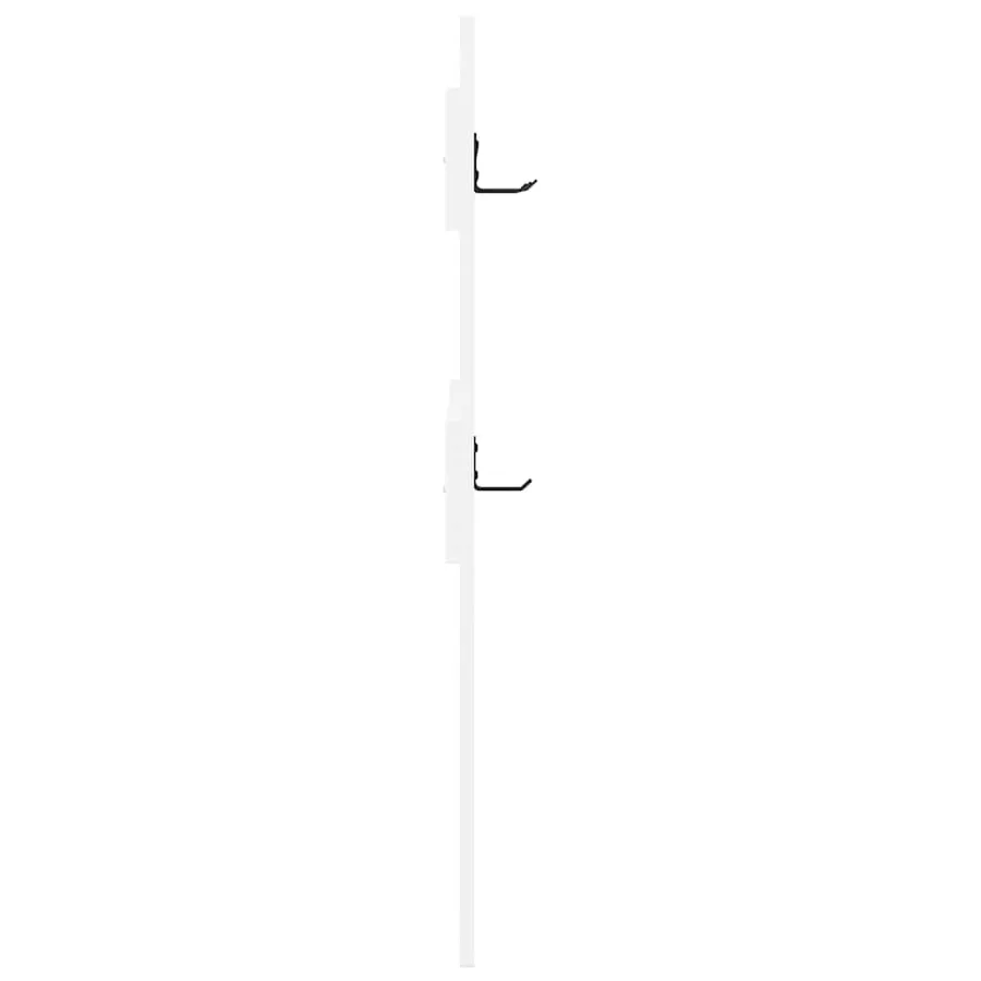 Porte-manteau mural Blanc 65 x 3 x 100 cm Bois d'ingénierie - 6