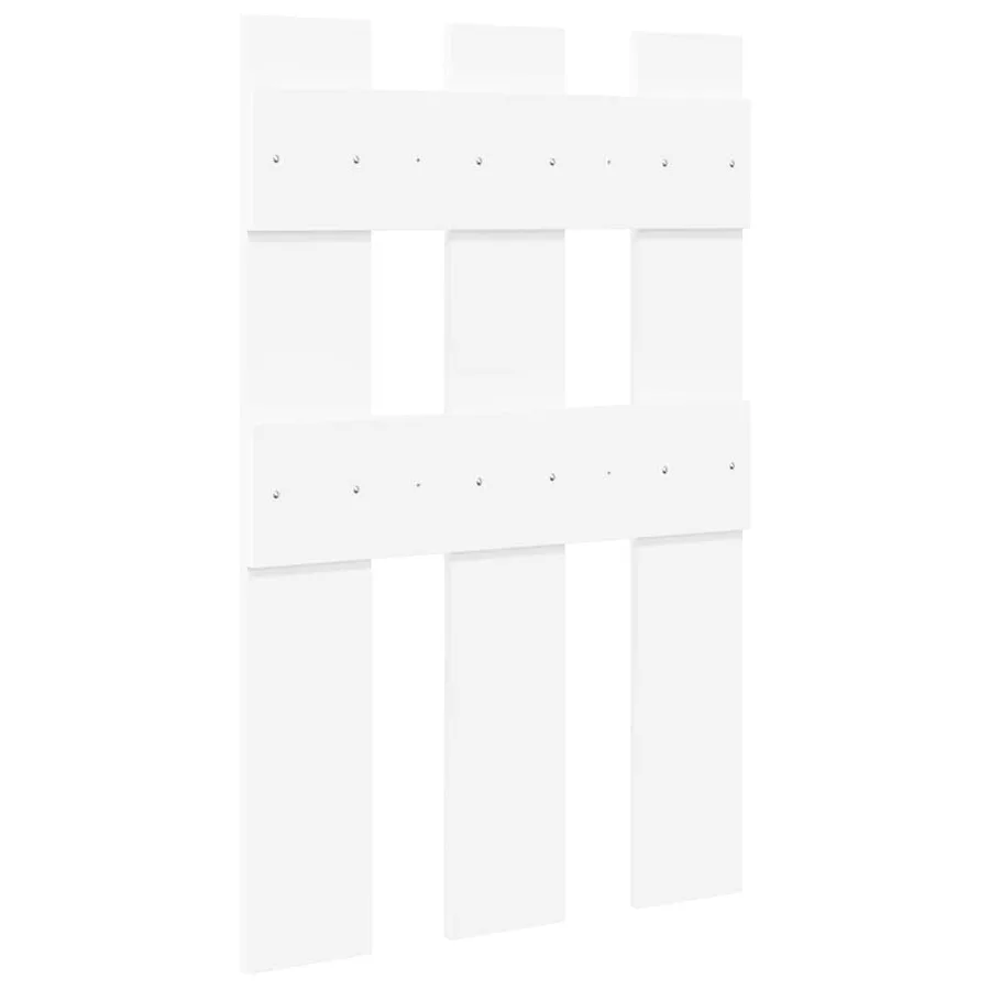 Porte-manteau mural Blanc 65 x 3 x 100 cm Bois d'ingénierie - 7