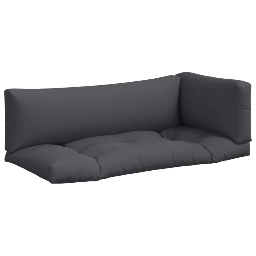 Coussins de palette lot de 3 gris tissu - 2