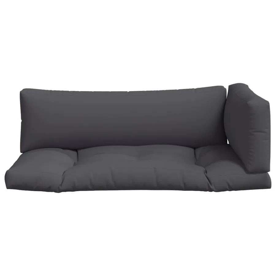 Coussins de palette lot de 3 gris tissu - 4