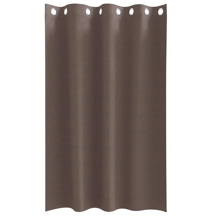 Rideaux occultants avec anneaux 2 pcs Marron foncé 175 x 140 cm - 4