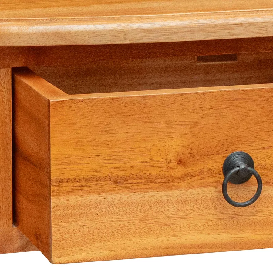 Table console avec tiroir Naturel 50,5 x 30 x 75,5 cm - 8