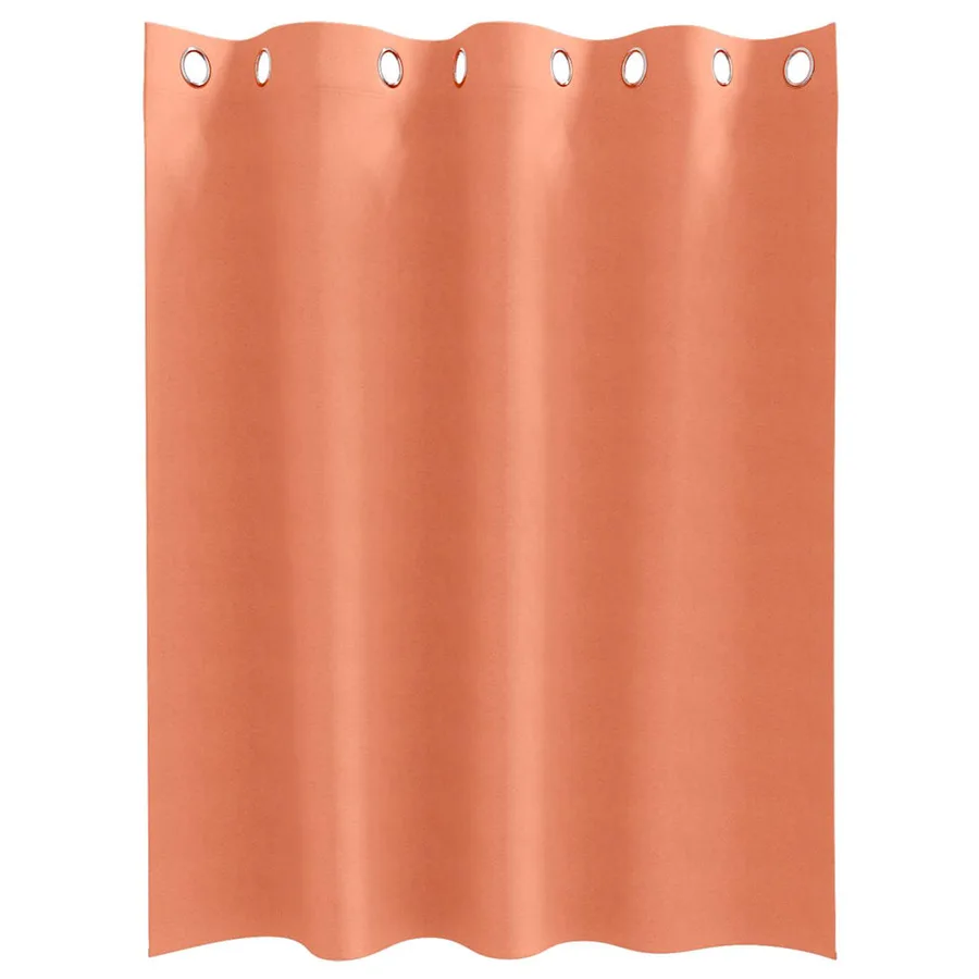 Rideaux occultants avec anneaux 2 pcs Couleur terre cuite - 4