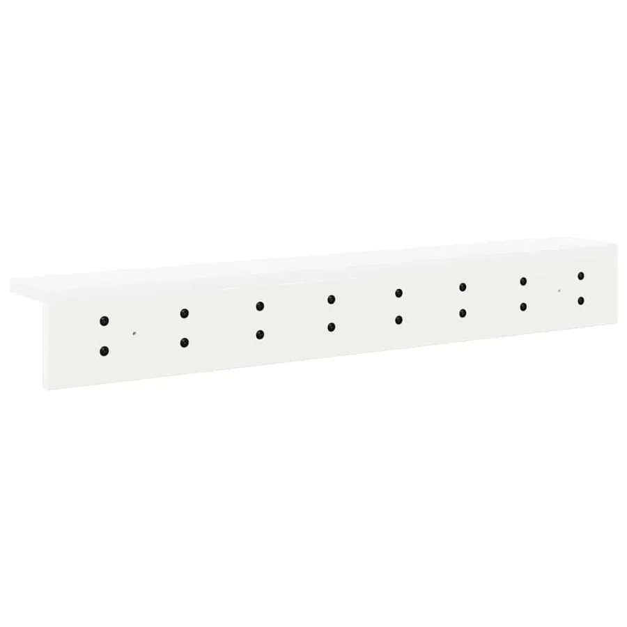 Porte-manteau mural Blanc 80 x 10,5 x 10,5 cm Bois d'ingénierie - 7