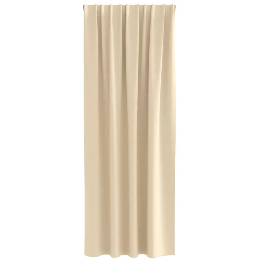 Rideaux occultants avec anneaux 2 pcs Crème 260 x 140 cm - 4