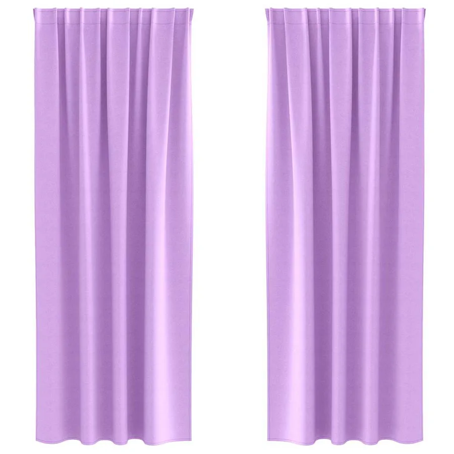 Rideaux occultants avec anneaux 2 pcs Violet 245 x 140 cm - 2