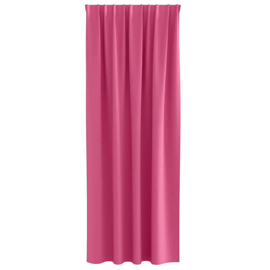 Rideaux occultants avec anneaux 2 pcs Rose vif 245 x 140 cm - 4