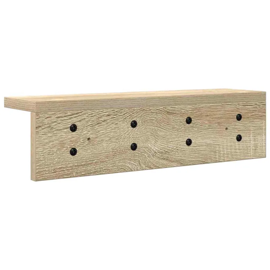 Porte-manteau mural Chêne Sonoma 40 x 10,5 x 10,5 cm - 7