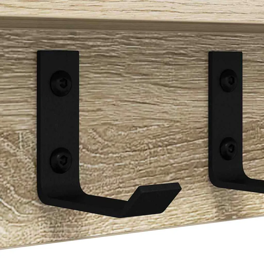 Porte-manteau mural Chêne Sonoma 40 x 10,5 x 10,5 cm - 9