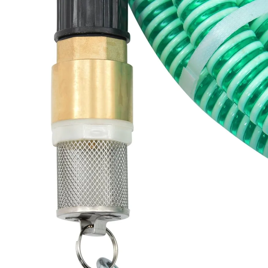 Tuyau d'aspiration avec raccords en laiton vert 1,1" 20 m PVC - 2